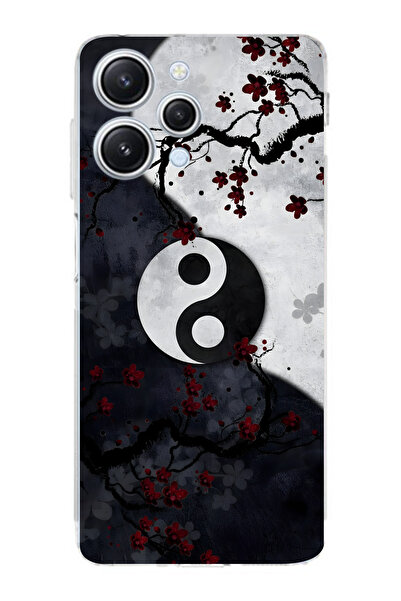 moonset Redmi 12 Uyumlu Baskılı Yumuşak Silikon Şeffaf Telefon Kılıfı