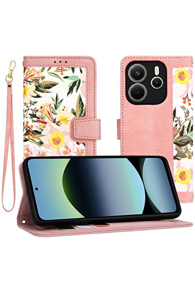 Techsuit FlipCraft Case for Xiaomi Redmi Note 14 4G - Sweetheart Pink