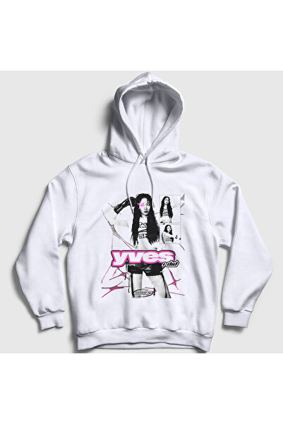 Presmono Hanorac alb unisex cu glugă I Did K-Pop Yves Loona 597557tt