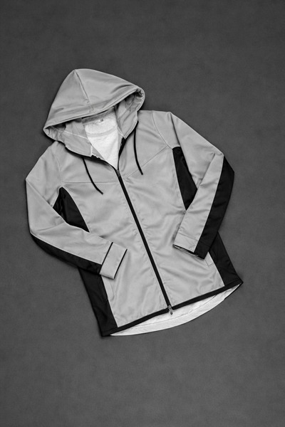 ByFourMan Unprinted Scuba a Quality Black Gray Jacket