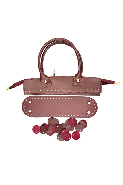 Lady Moss Sequin Bag Set (Burgundy)