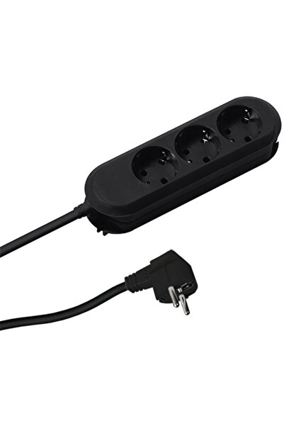 Bachmann B387.171 Power Strip, 3 Outlets, 3 m, Black