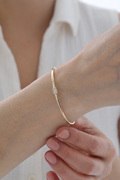 YAVUZ KUYUMCULUK 14 Ayar Altın Modern Baget Kelepçe