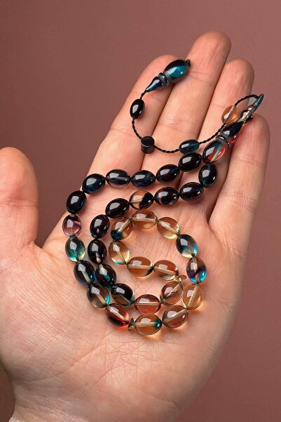 TESBİHKENTİ Systematic Work, Masterful Craftsmanship, Varied Fire Amber Praye...