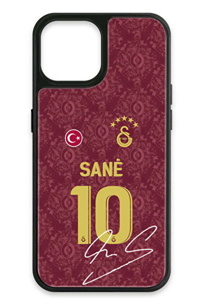 Galatasaray iPhone 13 Uyumlu Leroy Sane 3. Forma İmzalı Cam Lisanslı Telefon ...