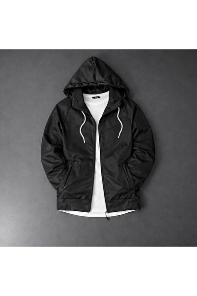 ByFourMan Unprinted Scuba a Quality Black Gray Jacket