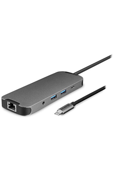 Chieftec HUB Type-C 9 în 1, stație de andocare cu carcasă din aluminiu