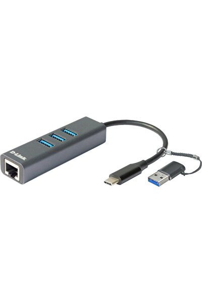 D-Link DUB-2332 Network Adapter, USB-C, RJ-45 Gigabit Port, USB SuperSpeed 3....