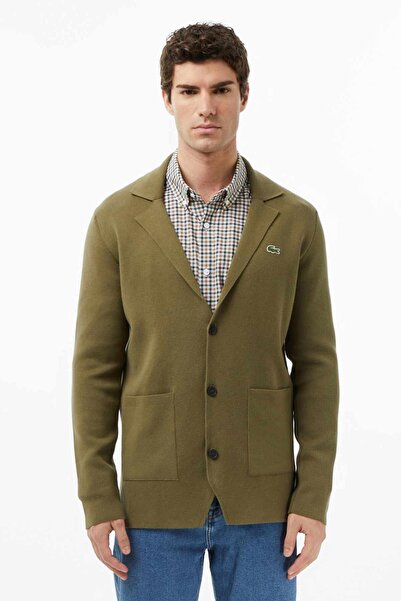 Lacoste Men's Classic Fit V Neck Cardigan Men's Classic Fit V Neck Knitwear C...