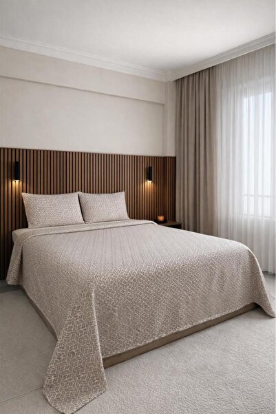 Çeyiz Diyarı غطاء سرير مزدوج من سالفيان 3 قطع مقاس 235x245 سم