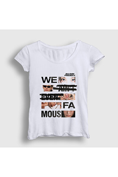 Presmono Tricou alb pentru femei, Famous K-Pop AllDay Project 596989tt