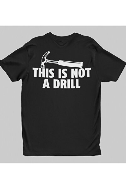 Generic (Unbranded) Tricou Malfini „This Is Not A Drill” negru, mărimea M