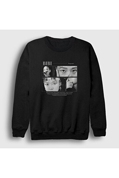 Presmono Unisex Black Vengeance Bibi Sweatshirt 599930Tt