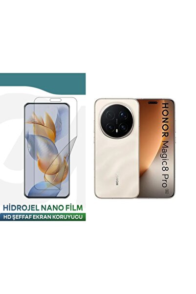 Ecr Mobile Honor Magic 8 Pro ile Uyumlu Hidrojel Nano Film HD Şeffaf Ekran Ko...