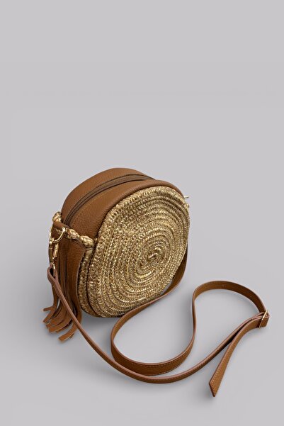 MaVaux Geantă de umăr și crossbody pentru femei Olea, din paie, cu design ele...