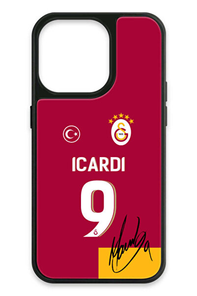 Galatasaray iPhone 14 Pro Uyumlu Mauro Icardi Parçalı Forma İmzalı Cam Lisans...