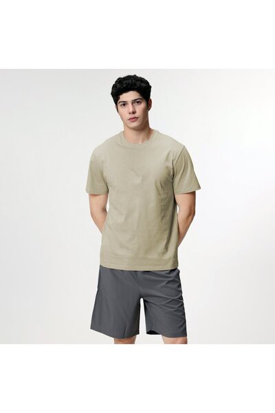 Giordano تيشيرت رجالي قطني جيرسي برقبة دائرية عادية (بو موند)