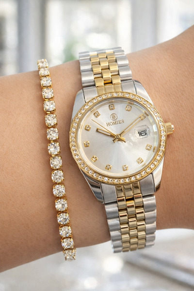 Homies Women's Wristwatch with Calendar Original 2-Year Warranty Gift Box and...