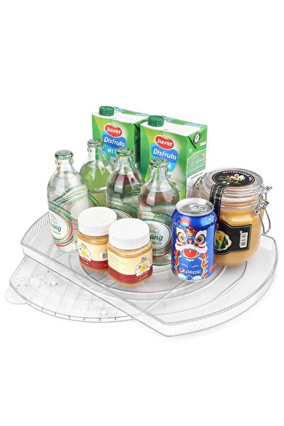 OEM 360 degree rotating refrigerator tray, 42*28*4 cm
