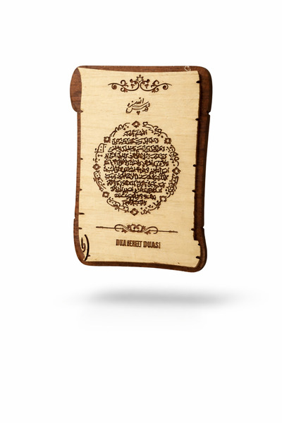 Adil Tasarım Atölyesi Ahşap Dua Magnet (üçlü)