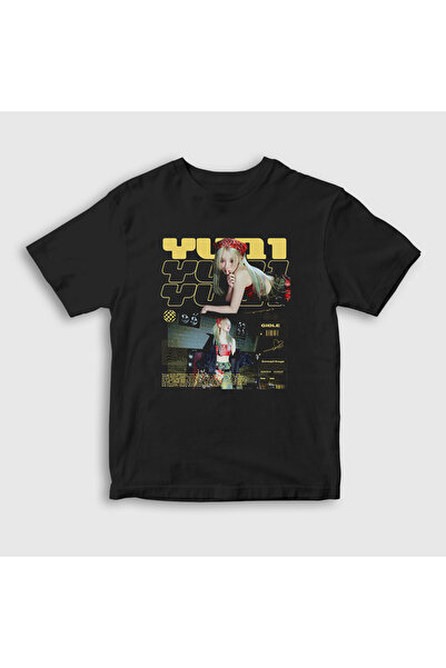 Presmono Tricou unisex pentru copii negru Yuqi I Dle Gidle 600369tt