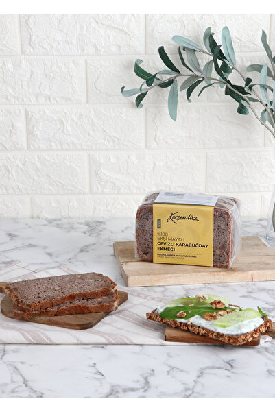 Kersendüz %100 Ekşi Mayalı Cevizli Karabuğday Ekmek 500g