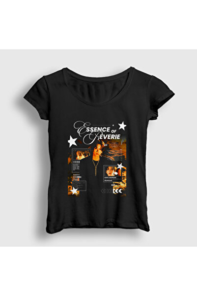 Presmono Tricou negru pentru femei Essence Byun Baekhyun Baek Hyun Exo 596903tt