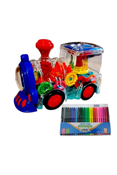 OEM Jucarie locomotiva,transparent,14X10X20 cm,3 ani+,efecte luminoase/sonore...