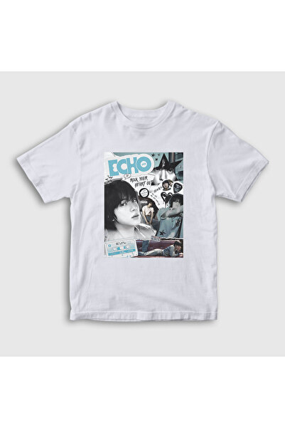Presmono Unisex dečji beli rock Echo Kim Seok Jin BTS T-shirt 598949tt