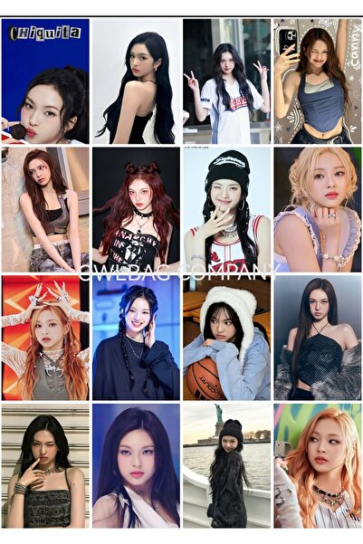 OWLBAG COMPANY حقيبة OWL BAG Babymonster - مجموعة من 16 بطاقة صور بتصميم مطبو...