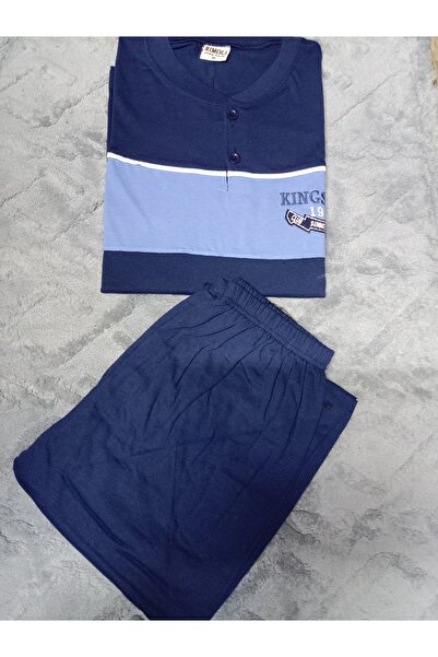 Butik Uzun kollu penye kumaş erkek gecelik takımı