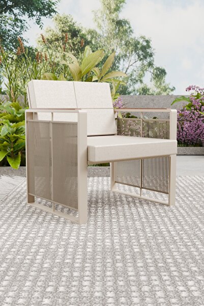 Wood House SERA TEKLİ KOLTUK (cappucino-bej)