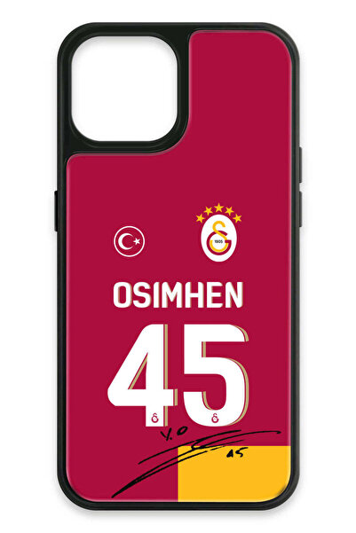 Galatasaray iPhone 13 Uyumlu Victor Osimhen Parçalı Forma İmzalı Cam Lisanslı...