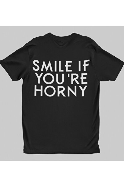 Generic (Unbranded) Tricou Malfini Premium Negru, Mărime M, Imprimeu cu Zâmbete