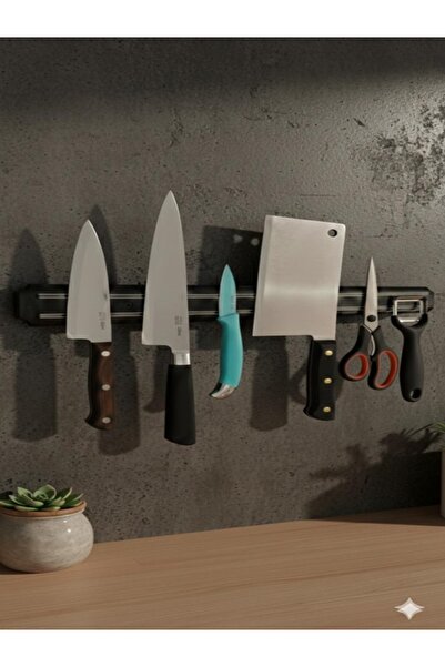 Tasarım Evi حامل سكاكين مغناطيسي قوي بطول 55 سم - منظم مغناطيسي للتثبيت على ا...