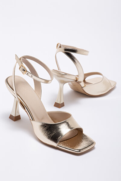 gümüştopuk Women's Heeled Sandals Shoes