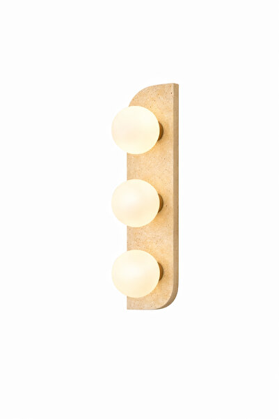 NOYA LİGHTİNG APLİK - TRAVERTEN TAŞ APLİK - BOHEM RUSTİK TARZ AYDINLATMA - AP...