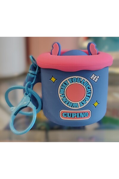 ada çanta kırtasiye Stitch Character Figure Silicone Hidden/Throwing Keychain...