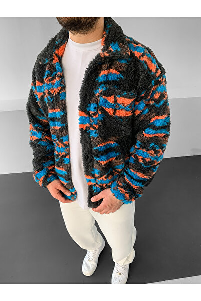 NO1 KONSEPT Thick Weighted Premium Colored Sherpa Plush Jacket