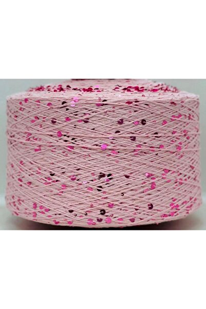 DmrTuhafiye Vavio Fantazi İri Pullu El Örgü ipi 50gr - Pembe