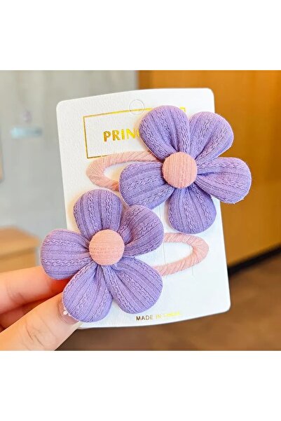 Accessories Hei Purple Daisy Patterned 2-Piece Snap Buckle for Daily Use Chil...