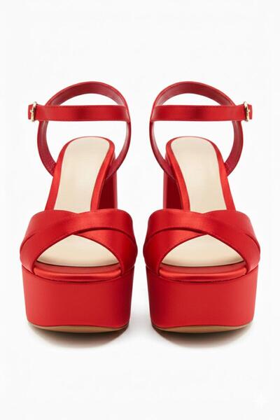 MAJESTE Yüksek platformulu abiye kadın ayakkabı