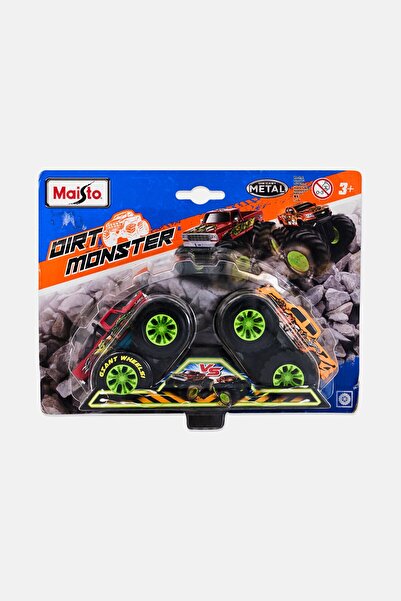 Maisto قطعتان من وحش التراب المعدني المصبوب، متعدد الألوان