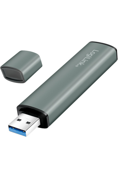 LogiLink UA0395, 1 x USB 2.0, 2 x USB, Gri