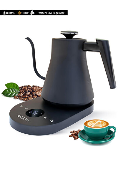 MIBRU Electric Kettle V60 Kettle 800Ml Gooseneck Coffee Kettle 1000W Fast Hea...