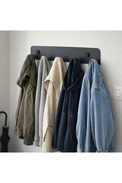 Decopin DUVAR ASKISI 5'Lİ VİDALI ANTRASİT