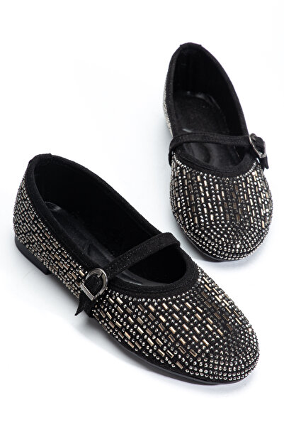 gümüştopuk Günlük Taş Detaylı Tokalı Kadın Babet