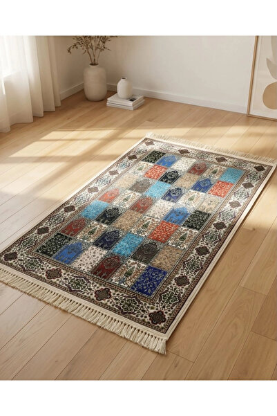 Elit Scarf Printed Pattern Prayery Mat-White