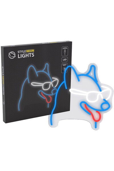 MANTA LED Strip SNL 69 MT Style Neon Lights Dog With Glasses