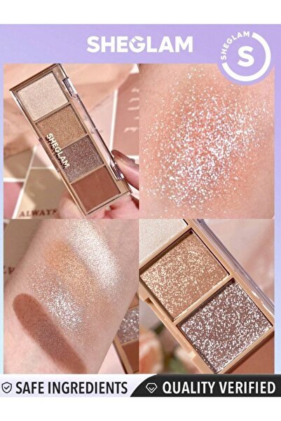 SHEGLAM Essential Square 4'lü Göz Farı Paleti